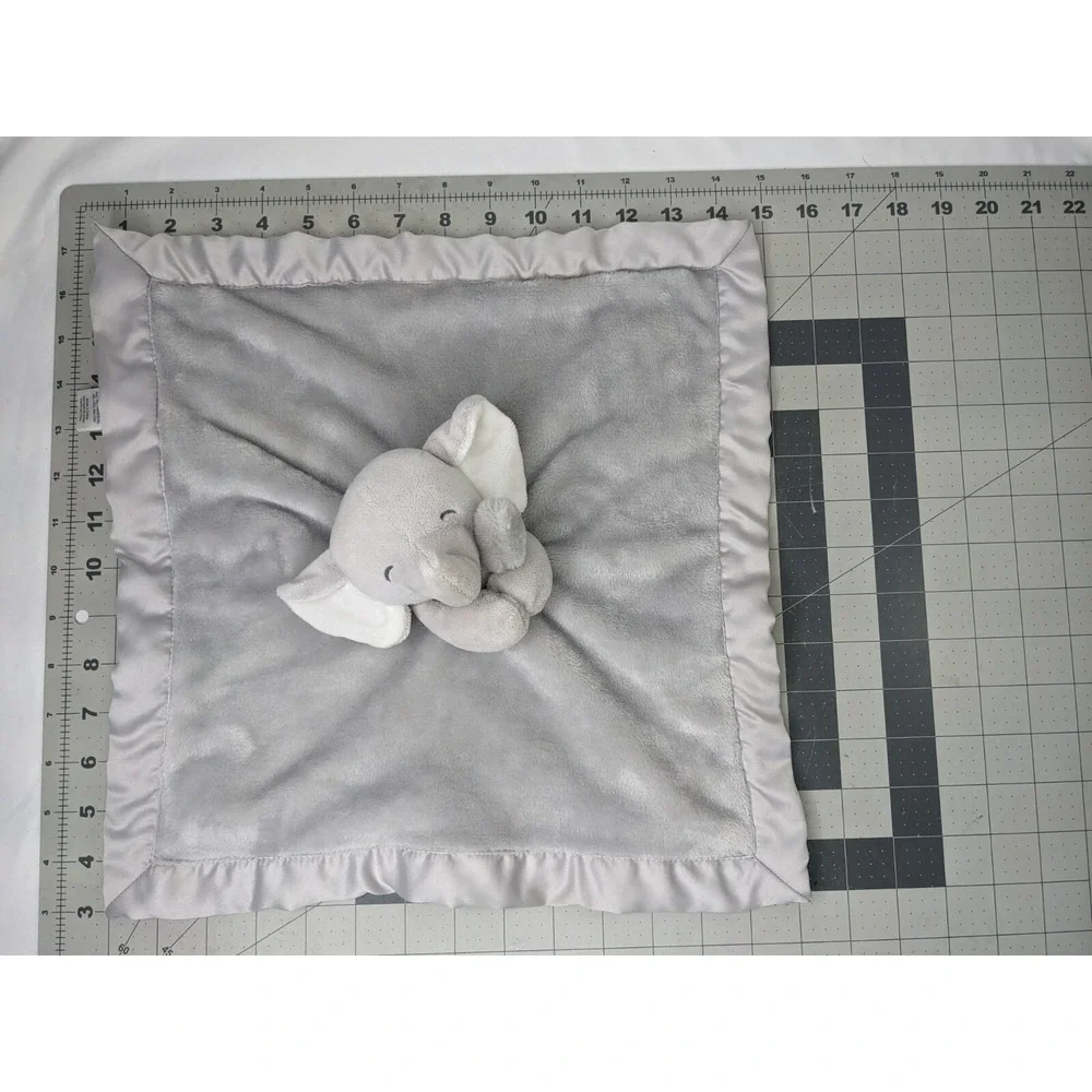 Carters Gray Elephant Lovey Security‎ Blanket 2016 Stuffed Animal Toy